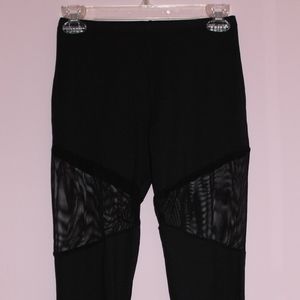 Sheer Detailed Athletic (Dance) Leggings